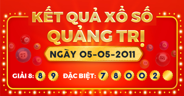Kết quả xổ số Quảng Trị ngày 5/5/2011